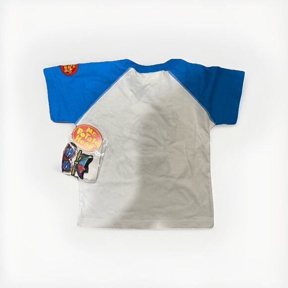 Childrens 2007 Hasbros Mr Potato Head Shirt sz 2-3 NEW NWT Includes Patches - Picture 2 of 4